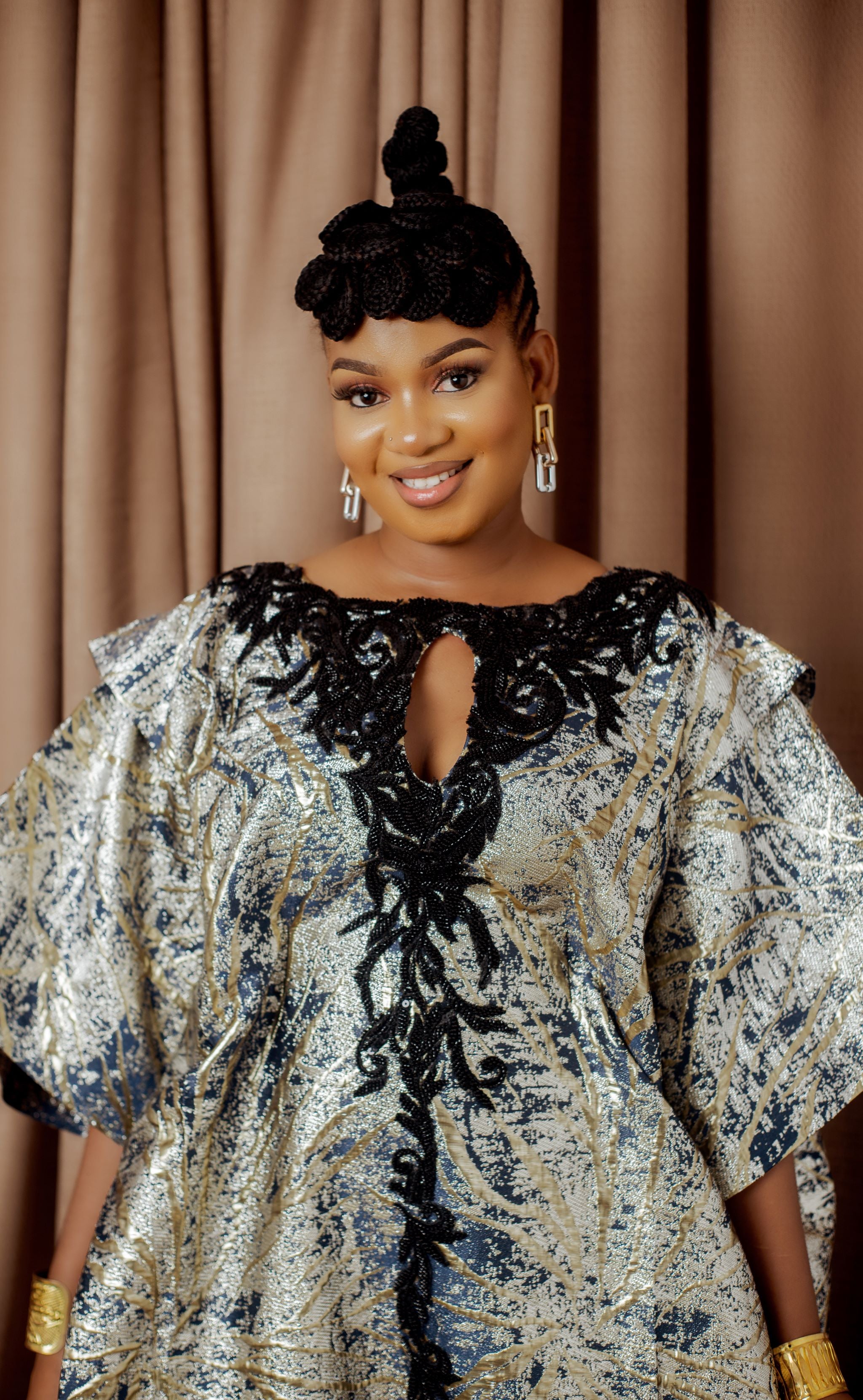 Ọla Metallic Kaftan