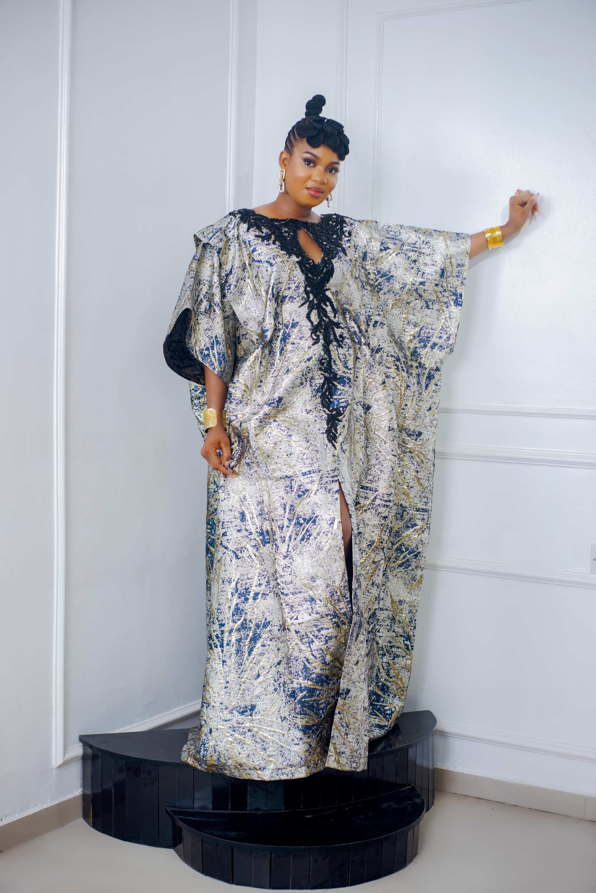 Ọla Metallic Kaftan